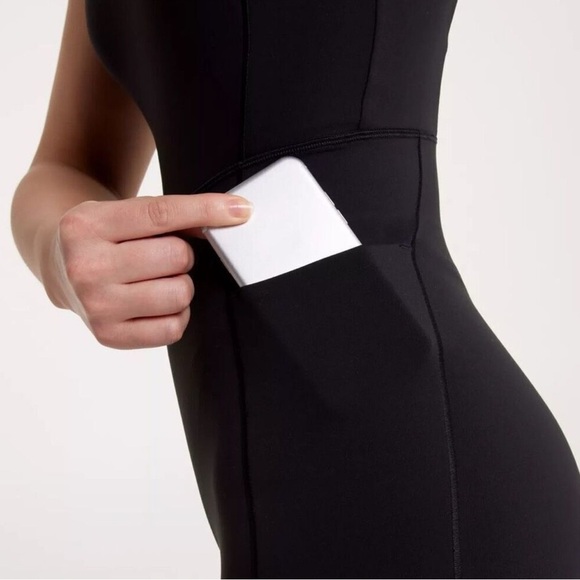 CALIA NWT Women's Inspire Short Bodysuit Workout 1 Piece Pure Black size L - Picture 6 of 7